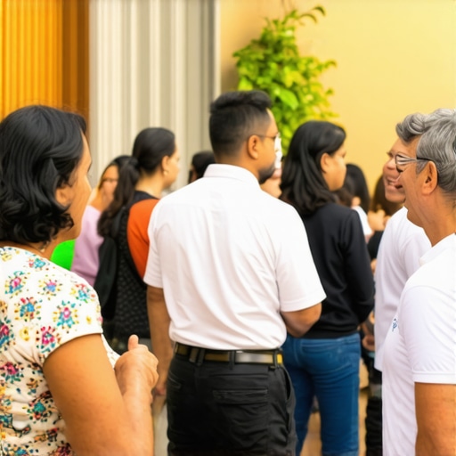 People gathering at a Glendale community event, vibrant and engaging scene