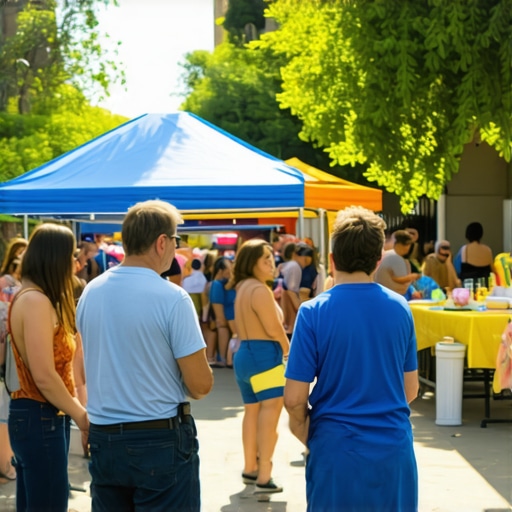 Diverse Glendale residents at a local community event