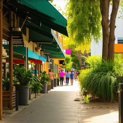 Vibrant Glendale street with active local businesses and community engagement.