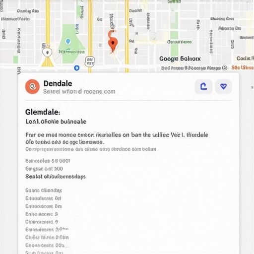 Glendale business Google Maps listing with SEO enhancements