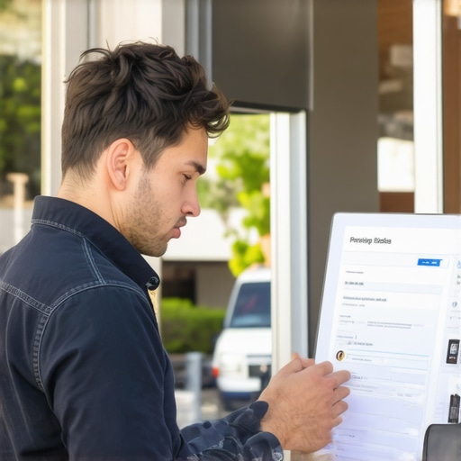 Business owner editing Google My Business profile with Glendale storefront