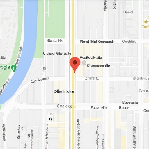 Map of Glendale California showing local business locations and Google Maps interface with highlighted markers.