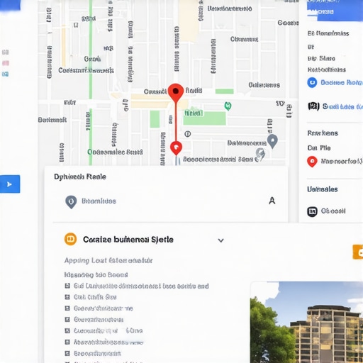 Google Maps profile page showing optimized business listing with reviews and photos