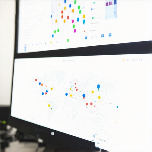 Person analyzing SEO metrics and Glendale Google Maps rankings on a computer screen.