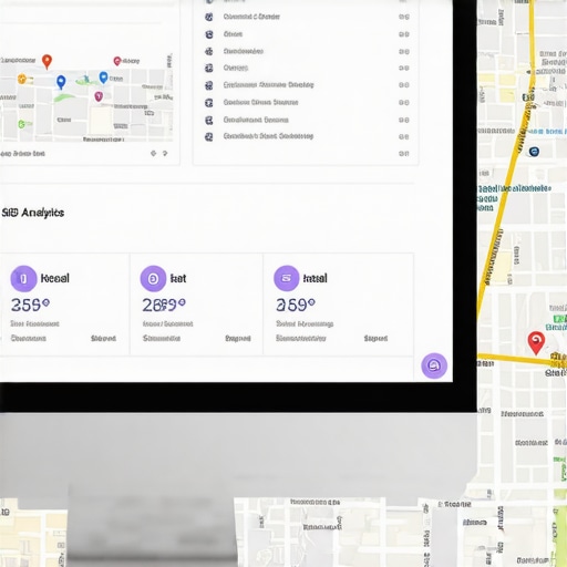 Screenshot of local SEO analytics showing Glendale map optimization progress