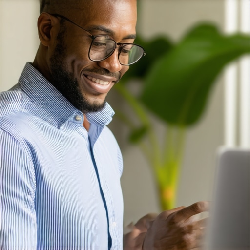 Google My Business Optimization in Glendale Business owner updating Google Maps profile in Glendale, California.