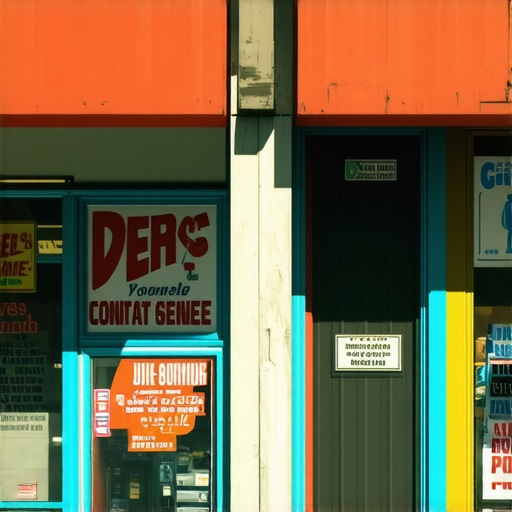Colorful storefronts in Glendale showcasing local businesses