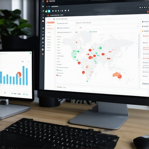 Screens displaying local SEO analytics, maps, and reviews for Glendale