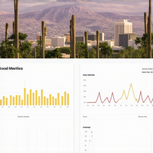 Digital marketing dashboard displaying Glendale local SEO metrics.
