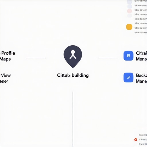 Diagram illustrating steps to improve Google Maps rank for Glendale businesses.